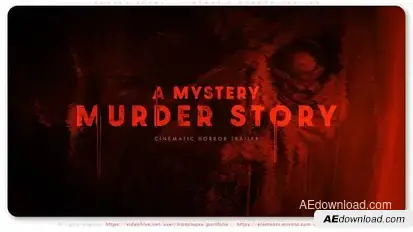 Murder Story - Cinematic Horror Trailer Video Displays template preview
