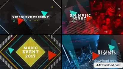 Music Event Video Displays template preview