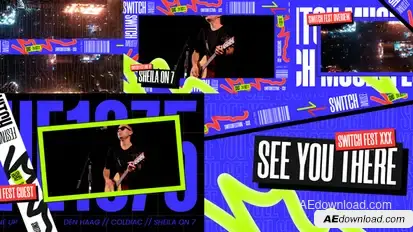 Music Event After Effect Template Video Displays template preview