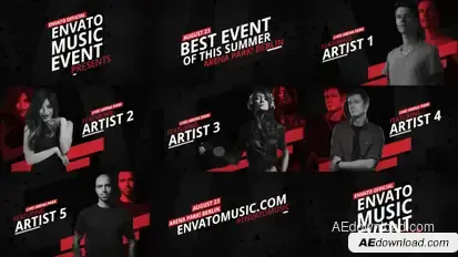 Music Event Promo Openers template preview