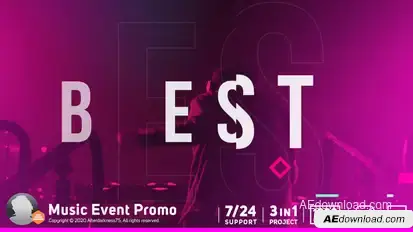 Music Event Promo Openers template preview