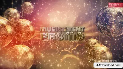 Music Event Promo Video Displays template preview