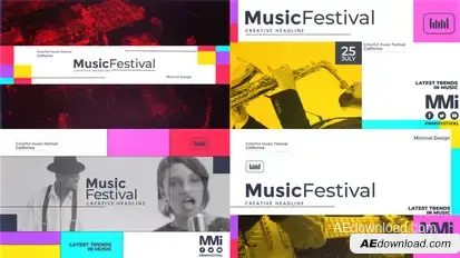 music event promo Openers template preview