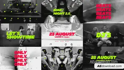 Music Event Promo / Dynamic Opener / Party Invitation / EDM Festival / Night Club Openers template preview