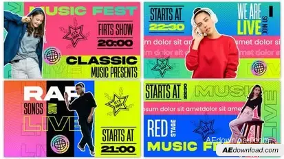 Videohive Music Event Promo Festival Opener Intro Openers template preview