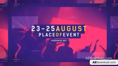 Music Event Promo Opener / Party Invitation Slideshow / EDM Festival / Night Club Openers template preview