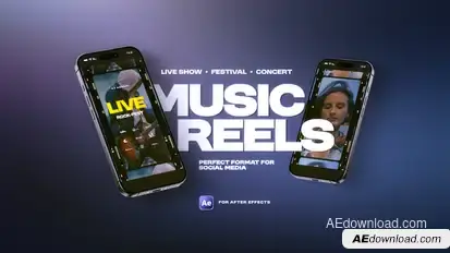 Music Event Promo Reels Product Promo template preview