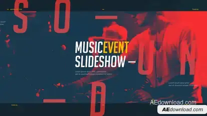 Music Event Slideshow / Party Invitation / EDM Festival Promo / Night Club / DJ Performance Video Displays template preview