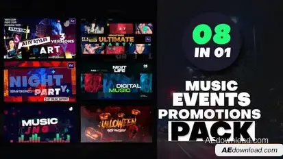 Music Events Promotions Bundle Pack Openers template preview