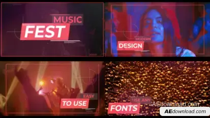 Music Fest for After Effects Openers template preview