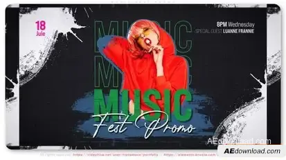 Music Fest Promo Openers template preview