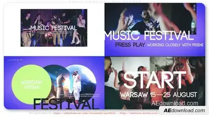 Music Festival Big Opener Openers template preview