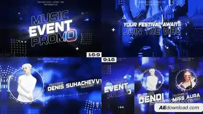 Music Festival Promo Openers template preview