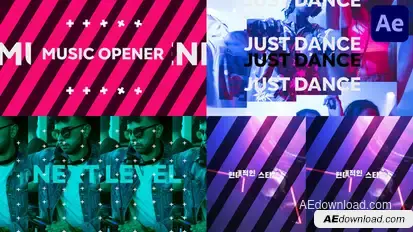 Music Opener for After Effects Openers template preview