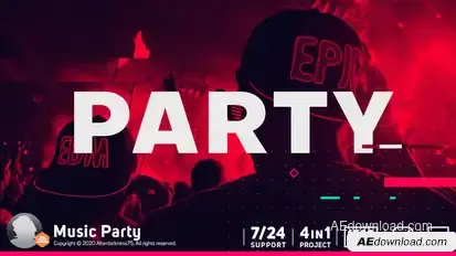 Music Party Openers template preview