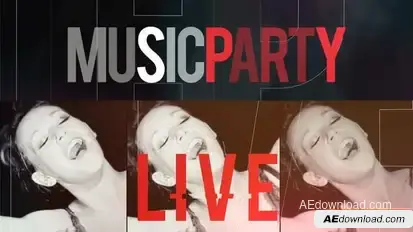 Music Party Promo Openers template preview
