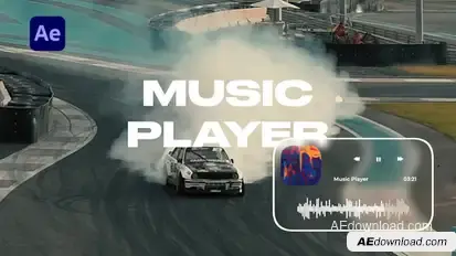 Music Player Elements template preview