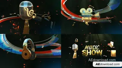 Music Show Package broadcast-packages template preview