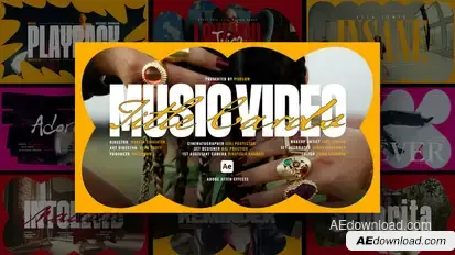 Music Video Title Card Templates For Ae Openers template preview