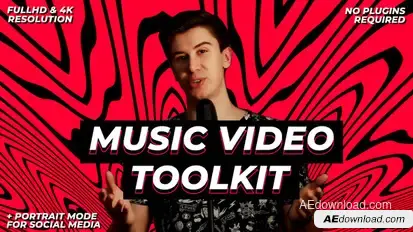 Music Video Toolkit Video Displays template preview