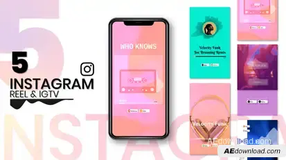 Music Visualizer for Instagram Reels & IGTV Product Promo template preview