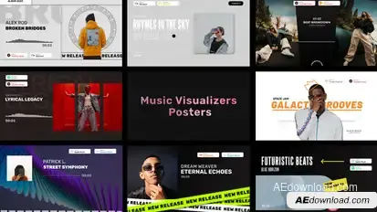 Music Visualizers Pack Product Promo template preview