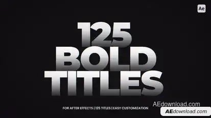 Must-Have Titles For After Effects Titles template preview