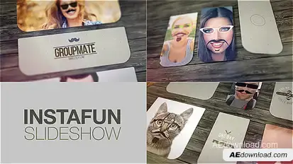 Mustaches And Beards Funny Slideshow Video Displays template preview