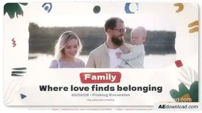 My Family Slideshow Openers template preview