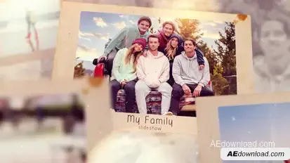 My Family Slideshow Video Displays template preview