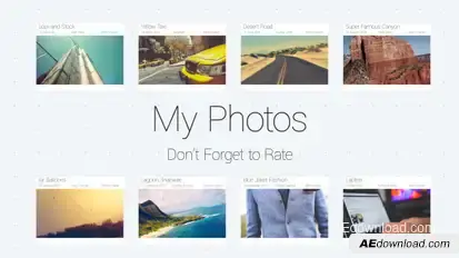 My Photos Slideshow Video Displays template preview