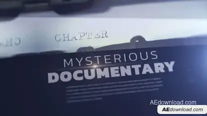 Mysterious Documentary Opener Video Displays template preview
