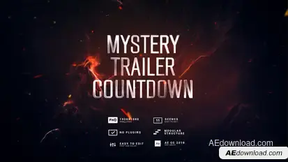 Mystery Trailer Countdown Elements template preview