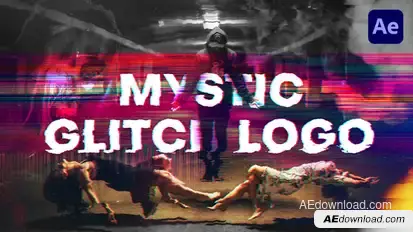Mystic Glitch Opener - Logo Reveal Logo Stings template preview
