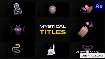 Mystical Elements Titles for After Effects Titles template preview
