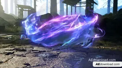 Mystical Particles Intro Logo Stings template preview
