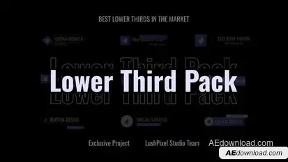 Name Tag | Logo Lower Third Titles template preview