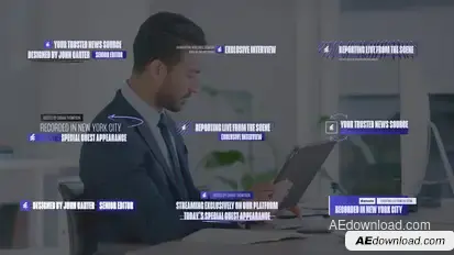 Name Tag Lower Third Labels Elements template preview
