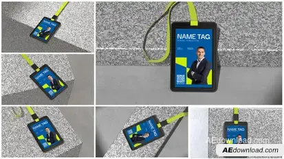 Name Tag Mockup Product Promo template preview