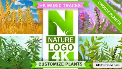 Nature Eco Plants Logo Logo Stings template preview