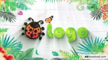 Nature Grass Logo Logo Stings template preview