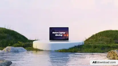 Nature Laptop Mockup Product Promo template preview