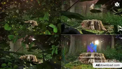 Nature Logo Reveal Video Displays template preview