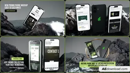 Nature Phone Mockup Promo Openers template preview