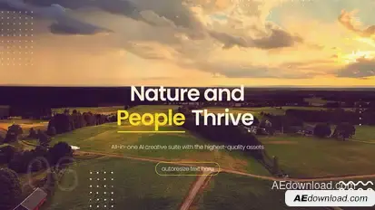 Nature Promo Slideshow Video Displays template preview