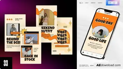 Nears Instagram Story Video Displays template preview