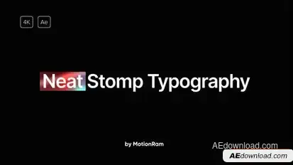 Neat - Stomp Typography Openers template preview