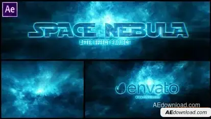 Nebula Space Logo Reveal Openers template preview