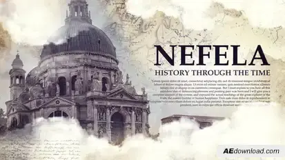 Nefela | History Presentation Video Displays template preview