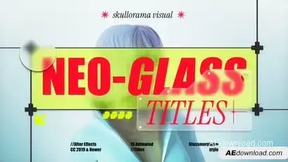 Neo-Glass Titles Titles template preview